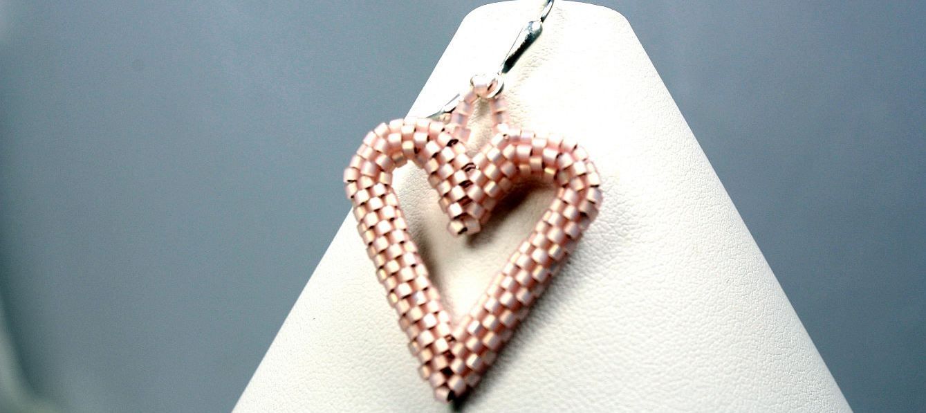 Pink Hearts - Earrings