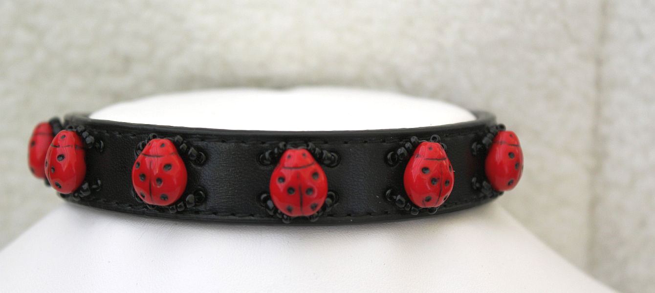 Lady Bugs - Dog Collar