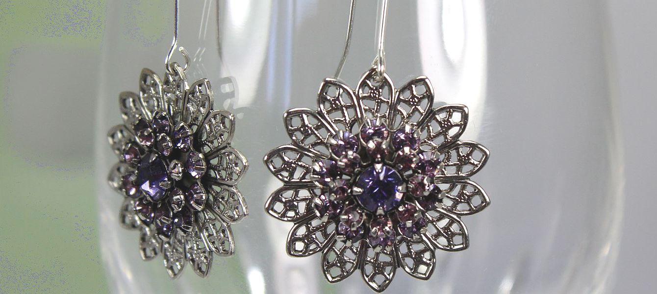 Garden Violet Earrings