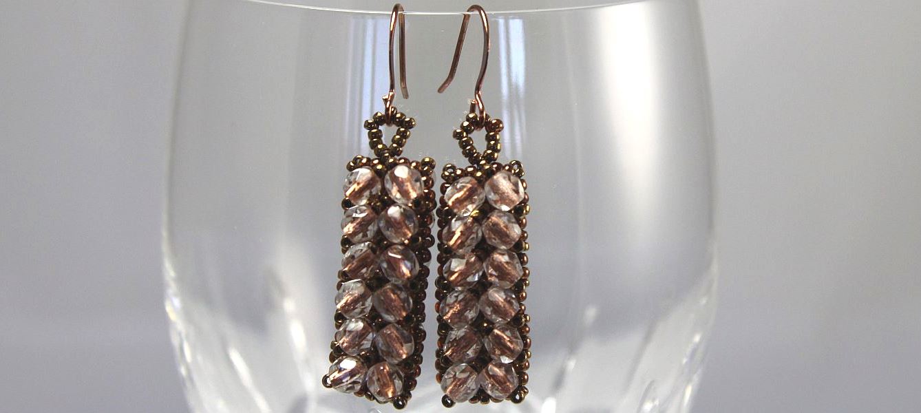 Image of Copper Leaf Earrings