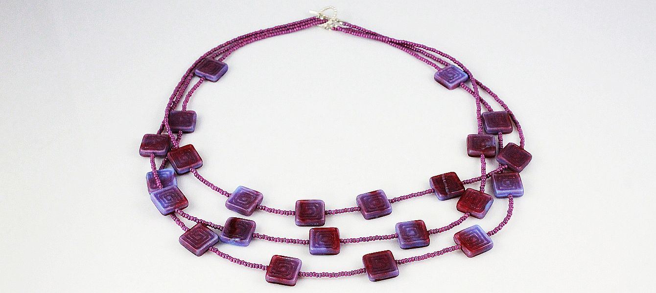 Muted Maze Necklace