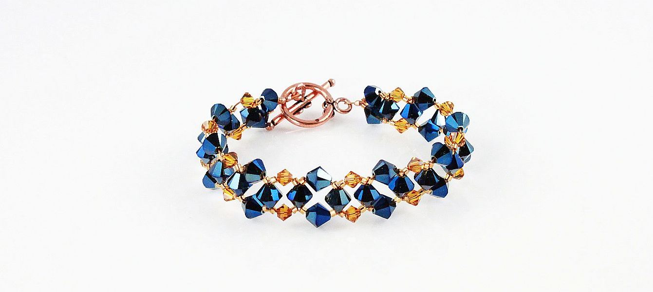 Image of Metallic Blue and Topaz