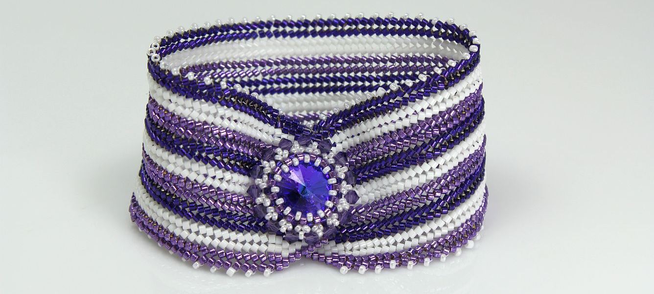 Violet Stripes - Bracelet