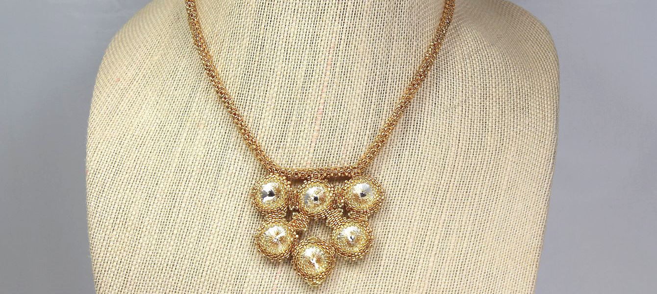 Crystal Gold - Necklace