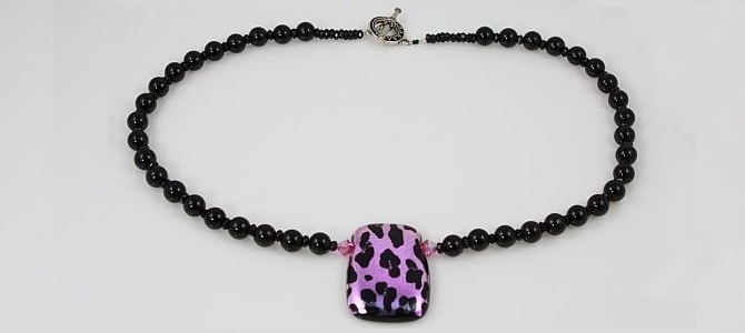 Purple Tiger Necklace