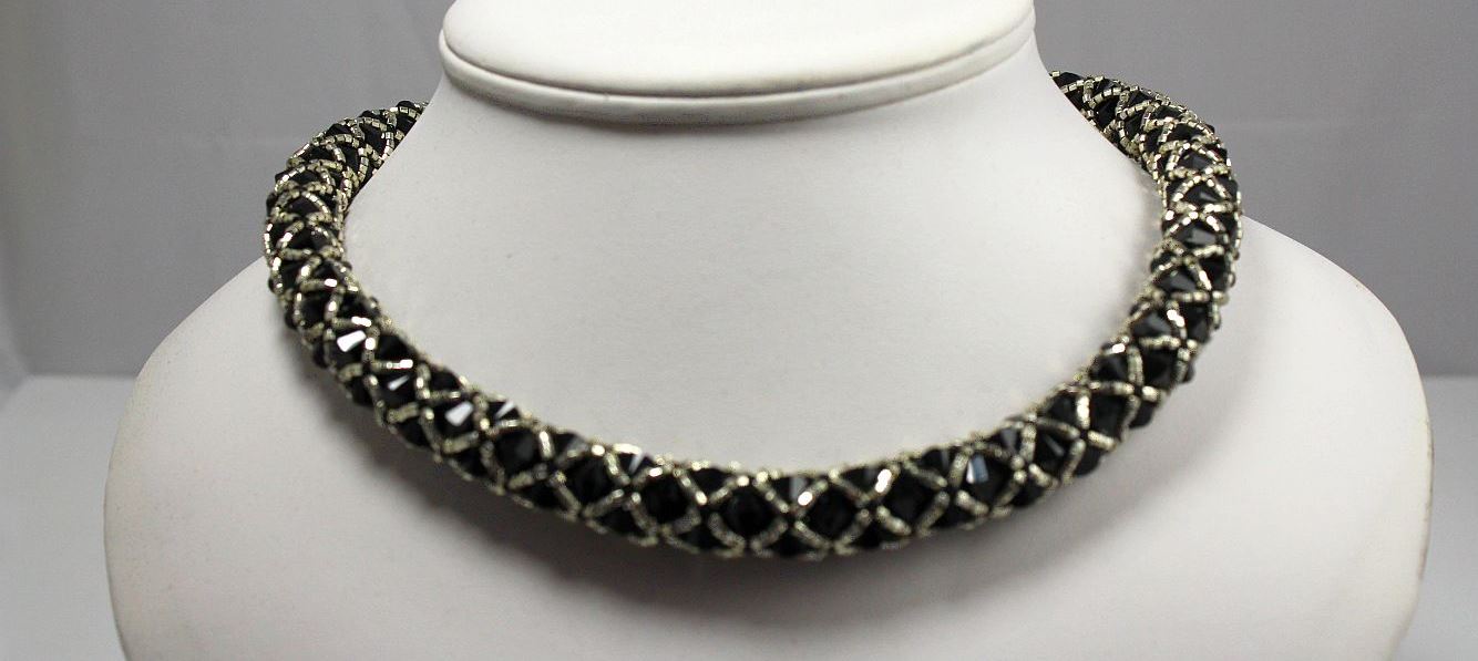 Image of Jet Rope Sparkle - Necklace
