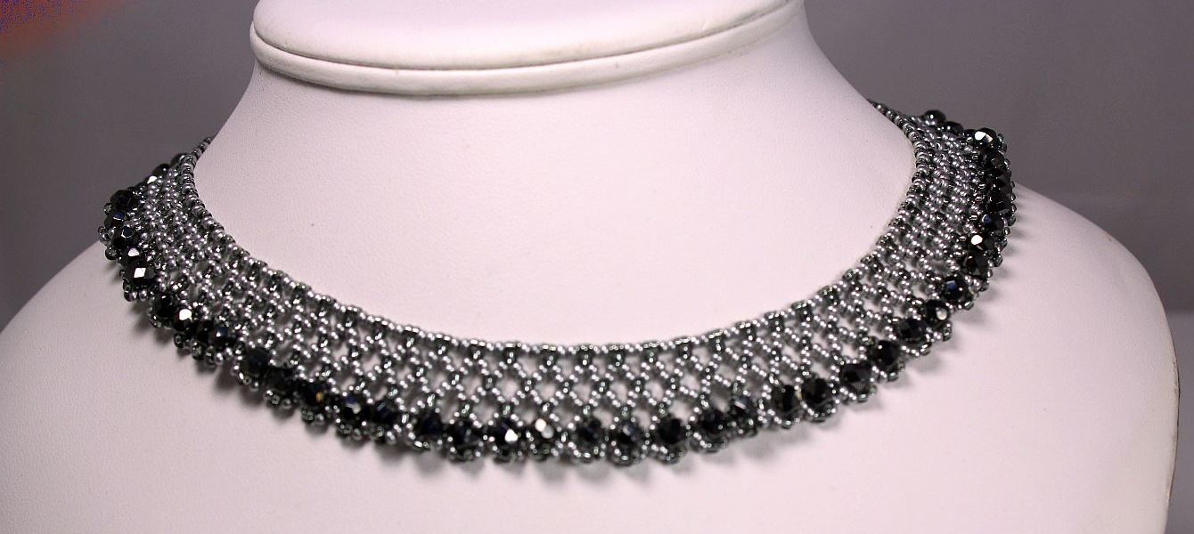 Hematite Lace Choker